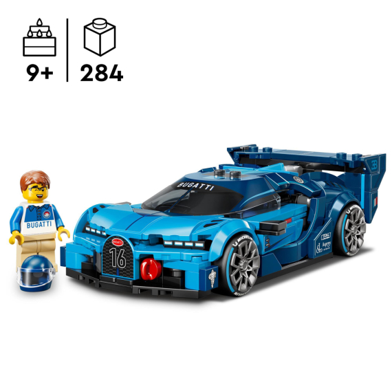 Конструктор LEGO Speed Champions Спортивний автомобіль Bugatti Vision GT Hyper, 284 Деталі