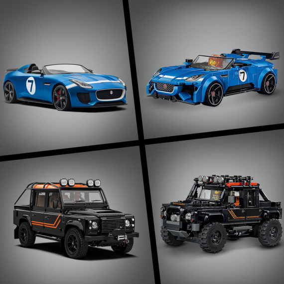 Конструктор LEGO Speed Champions Jaguar Project 7 та Land Rover Defender