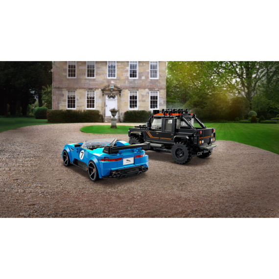 Конструктор LEGO Speed Champions Jaguar Project 7 та Land Rover Defender