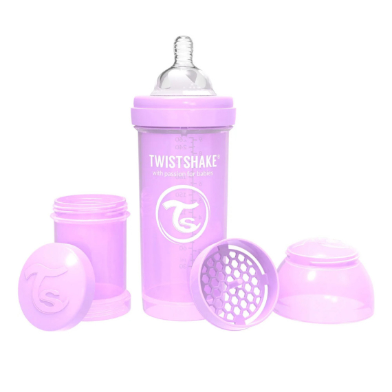 Набор из трех антиколиковых бутылочек Twistshake Value Pack, 260 мл (Pink)
