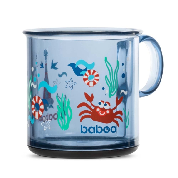 Чашка з нековзким дном Baboo, 170 мл, 12+ міс (Marine / синя)