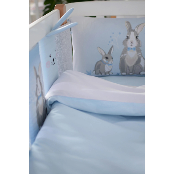 Постільний комплект Baby Veres Summer Bunny New, 6 одиниць (blue)