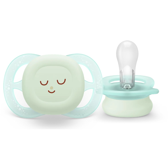 Пустушка PHILIPS Avent Ultra start Nighttime, 2шт