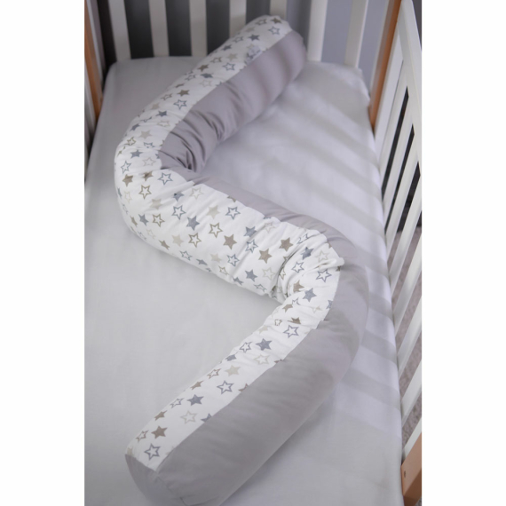 Подушка для годування Baby Veres Comfort Long 170х52 см (stars white-gray)