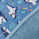 Рушник Ceba Baby Printed Line з капюшоном 100x100 см (Shark)