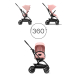 Прогулянкова коляска Cybex Eezy S Twist+ 2 (BLK / Candy Pink)