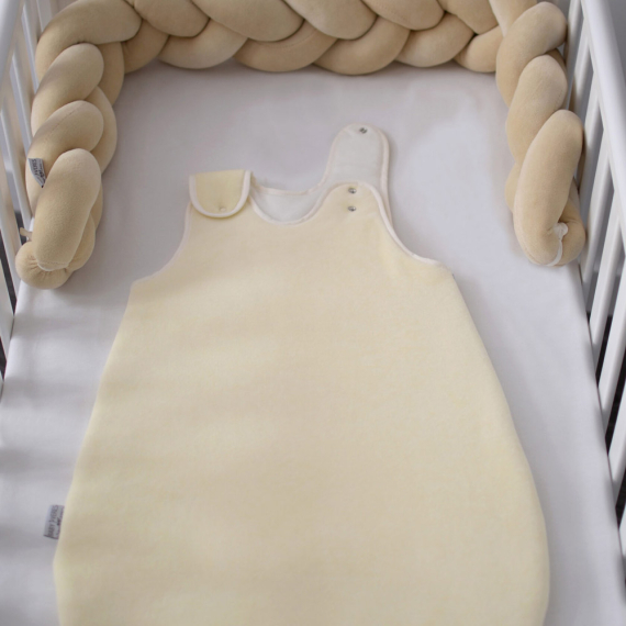 Cпальник Baby Veres Велюр, 0-9 місяців (молочний)