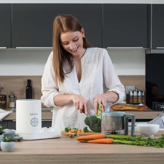 Пароварка-блендер Beaba Babycook Neo (сірий/білий)