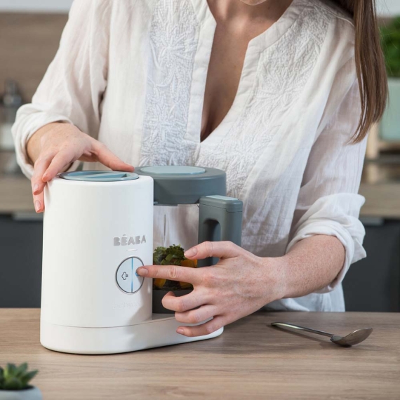 Пароварка-блендер Beaba Babycook Neo (сірий/білий)
