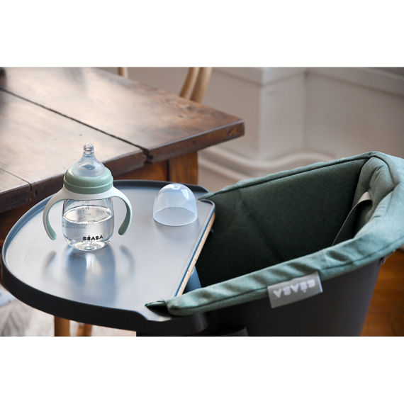 Поїльник Beaba навчальний 2 в 1, 210 мл (зелений)