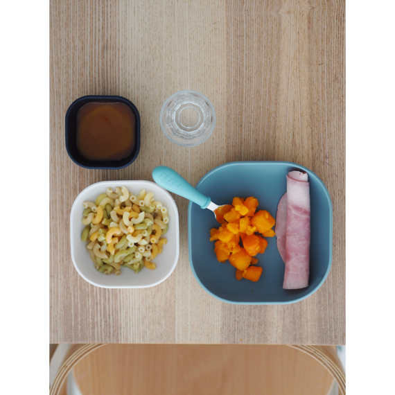 Набір тарілок Beaba силіконових, 3 шт, 150 мл, 340 мл, 580 мл (синій)