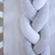 Бампер-коса Baby Veres 120х15 см (Light Grey Melange)