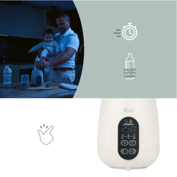 Підігрівач для пляшечок  Babymoov Nutri smart 5 в 1 (Mineral Beige)