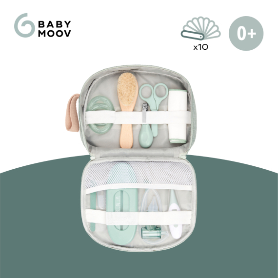 Набір для догляду за дитиною в органайзері Babymoov (зелений)