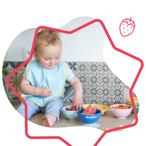 Набір тарілок глибоких Babymoov, 5шт + 3 ложки