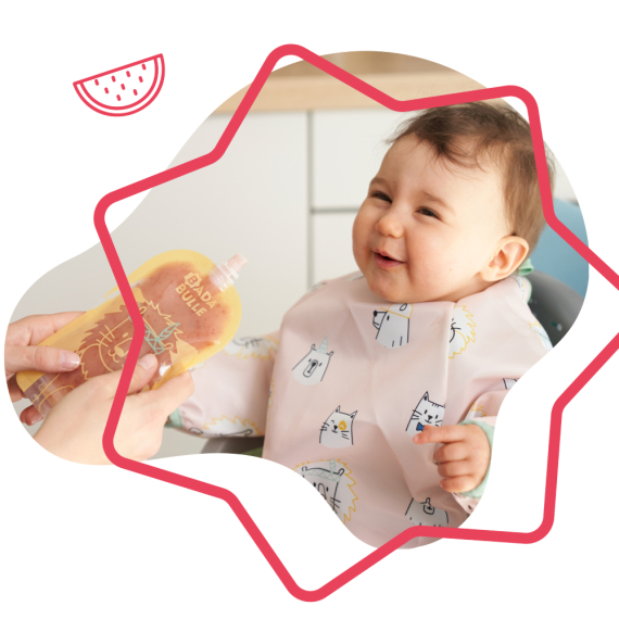 Нагрудник з довгими рукавами Babymoov, (рожевий)