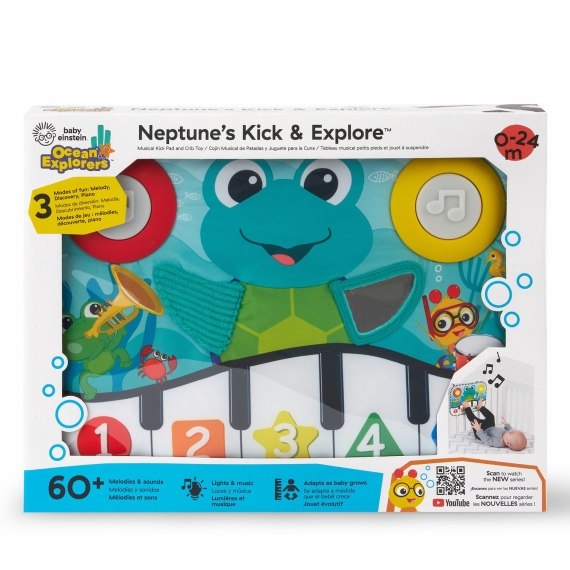 Игрушка музыкальная на кроватку Baby Einstein Neptune's Kick & Explore