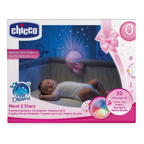 Игрушка-проектор Chicco NEXT2 STARS (розовая)