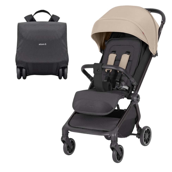 Прогулянкова коляска CARRELLO Atom S CRL-5526 (Ceramic Beige)