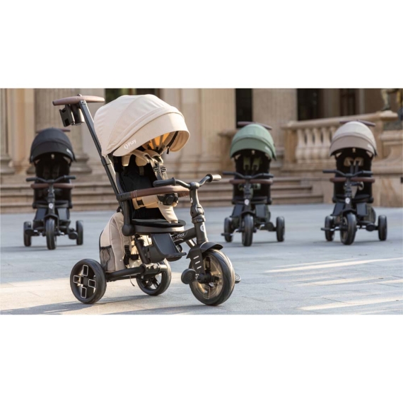 Триколісний складаний велосипед Qplay Comfo Max (Beige)