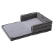 Ліжечко складне портативне з постіллю Färska CompactBed free (Melange Gray)