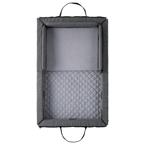 Ліжечко складне портативне з постіллю Färska CompactBed free (Melange Gray)