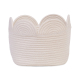 Корзина для іграшок Childhome Flower 30x20x15 см (білий)