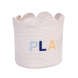 Корзина для іграшок Childhome Flower 35x35x35 см (білий)