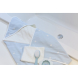 Рушник з капюшоном Childhome 80x80 см (flower blue)