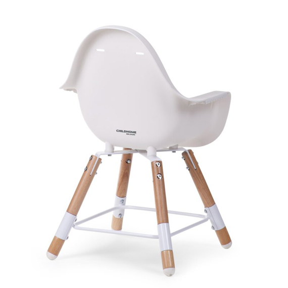 Стілець для годування Childhome Evolu 2 з бампером (natural/white)