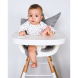 Стілець для годування Childhome Evolu 2 з бампером (natural/white)