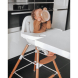 Стілець для годування Childhome Evolu 2 з бампером (natural/white)