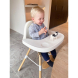 Стілець для годування Childhome Evolu 2 з бампером (natural/white)