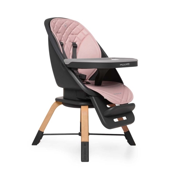 Стільчик для годування Muuvo Choc2 (Powder Pink)
