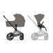 Універсальна коляска 2 в 1 Cybex Priam (Matte Black / Coconut Brown)