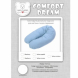 Подушка для годування Veres Comfort Dream Velour 170х75 см (Cosmos)