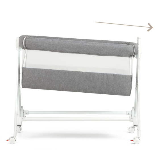 Приставная колыбелька-кроватка Cam Culla Sempreconte (серый в горошек)