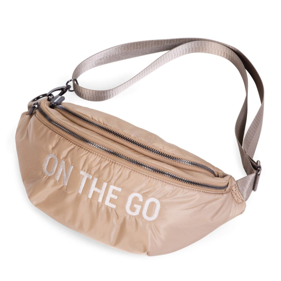 Сумка через плече Childhome Banana bag puffered (beige)