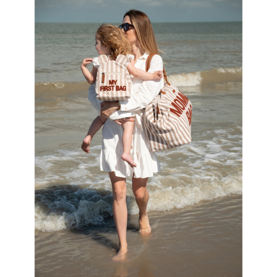 Рюкзак дитячий Childhome My first bag (nude/terracotta)