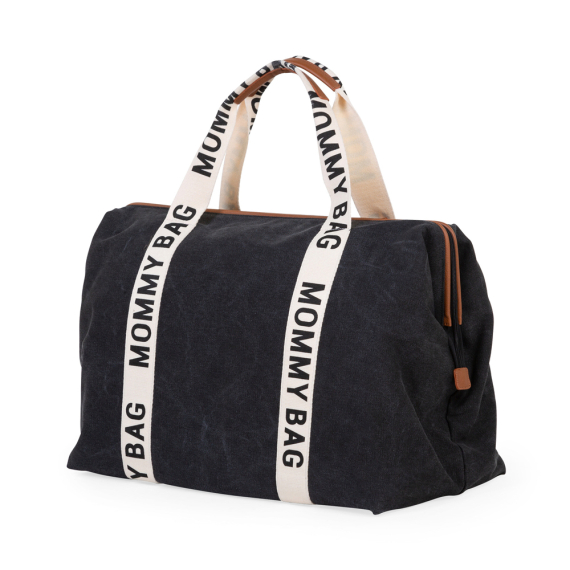 Сумка Childhome Mommy bag Signature canvas (black)