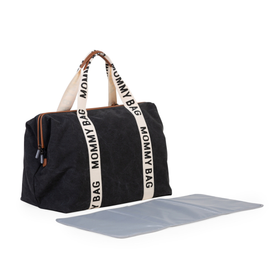Сумка Childhome Mommy bag Signature canvas (black)