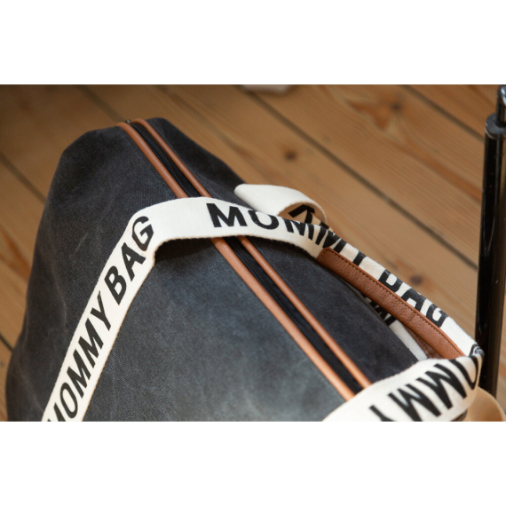 Сумка Childhome Mommy bag Signature canvas (black)
