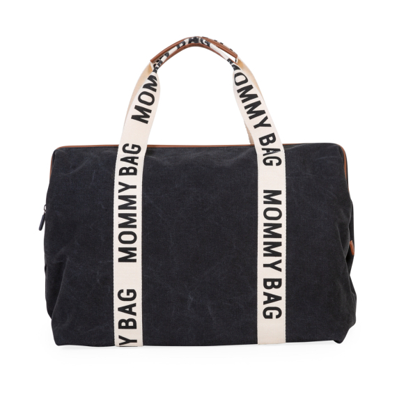 Сумка Childhome Mommy bag Signature canvas (black)