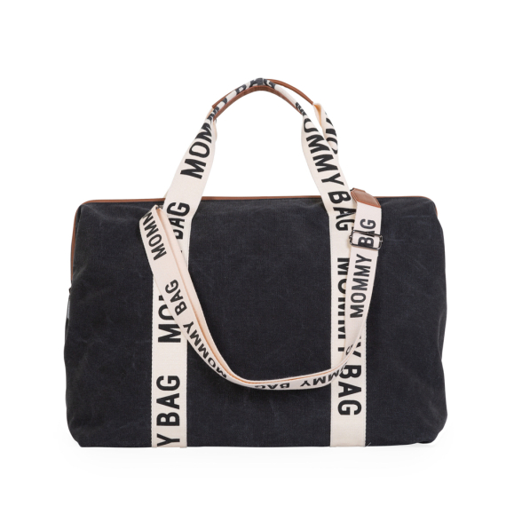 Сумка Childhome Mommy bag Signature canvas (black)