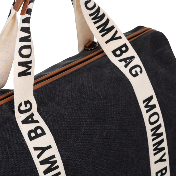 Сумка Childhome Mommy bag Signature canvas (black)