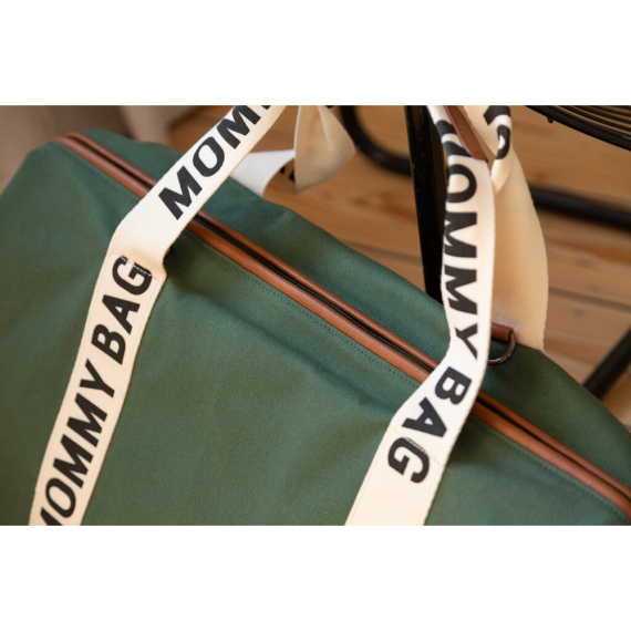 Сумка Childhome Mommy bag Signature canvas (green)