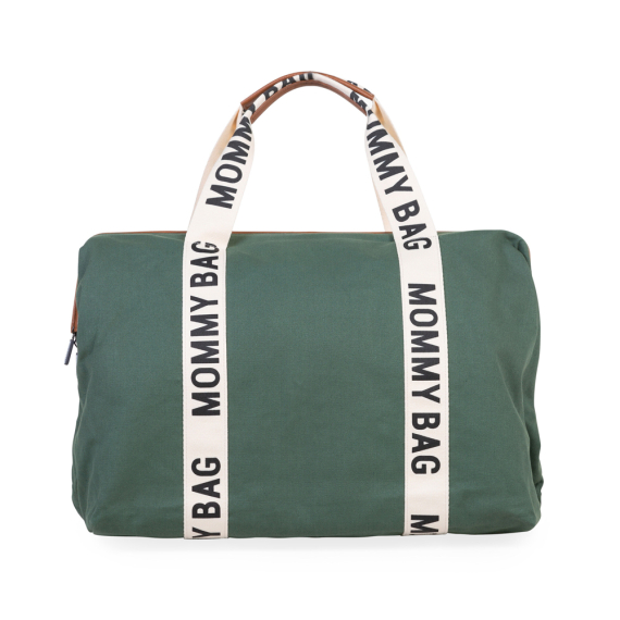 Сумка Childhome Mommy bag Signature canvas (green)