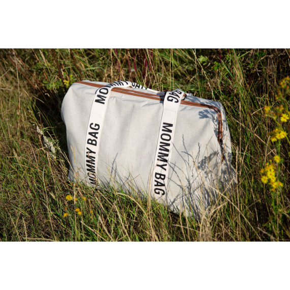 Сумка Childhome Mommy bag Signature canvas (off white)
