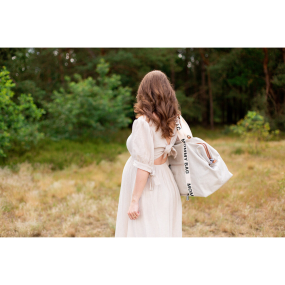 Сумка Childhome Mommy bag Signature canvas (off white)
