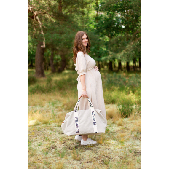 Сумка Childhome Mommy bag Signature canvas (off white)